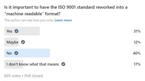 ISO 9001 and the Push for Machine-Readable Standards