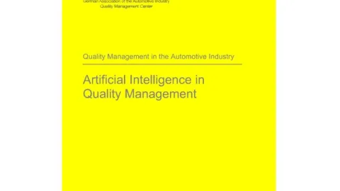 VDA 20 Guide on AI in Quality Management Opens for Feedback