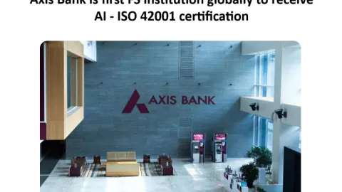 Axis Bank Becomes First Financial Services Institution to Receive ISO 42001 AI Certification
