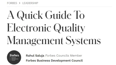 Electronic Quality Management Systems Revolutionize Business Operations