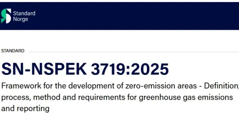 Framework for Zero-Emission Areas Launched in Norway