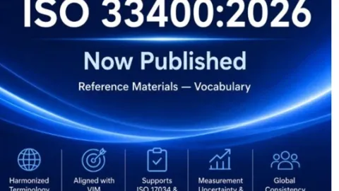 ISO 33400:2026 Sets International Vocabulary for Reference Materials
