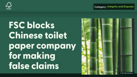 Chinese Toilet Paper Supplier "Join Bums" Loses FSC Certification Over False Bamboo Claims