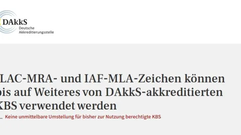 DAkkS Confirms Continued Use of ILAC and IAF Marks During Global ACI Transition