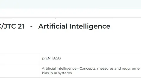 European Draft Standard on Bias in AI Systems Open for Public Comment