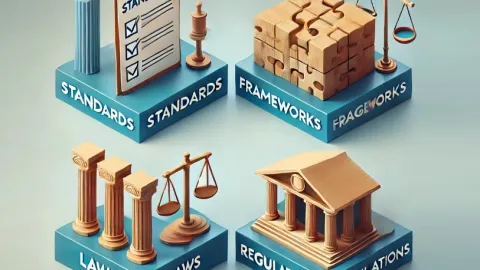 Understanding the difference: standards, frameworks, laws, and regulations