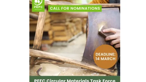 PEFC Circular Materials Task Force Established, Experts and Stakeholders Invited to Apply