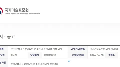 Korea Revises Five Operating Rules for Its Laboratory Accreditation Scheme