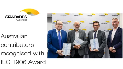 Four Australian Experts Honored With IEC 1906 Award