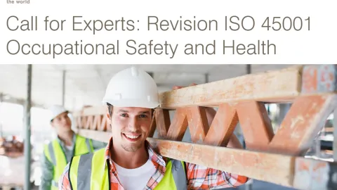 Swiss Experts Needed for Revision of ISO 45001 Standard on Workplace Safety