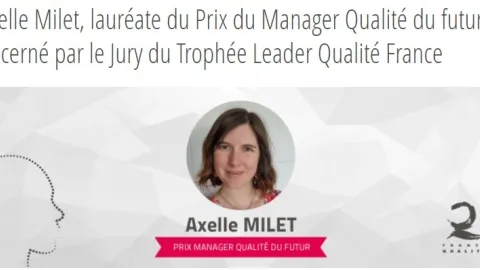 Axelle Milet Wins Future Quality Manager Award