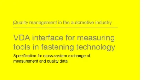 VDA Releases VDA 5.4 Draft for Fastening Measurement Tools
