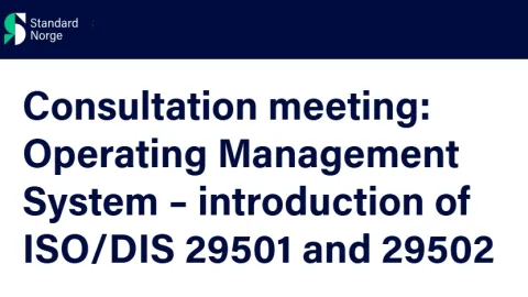 Standard Norway Hosts Consultation On ISO 29501 And ISO 29502 Draft Standards