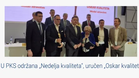 Oscar of Quality Awarded to Four Organizations at 34th Serbian Quality Week