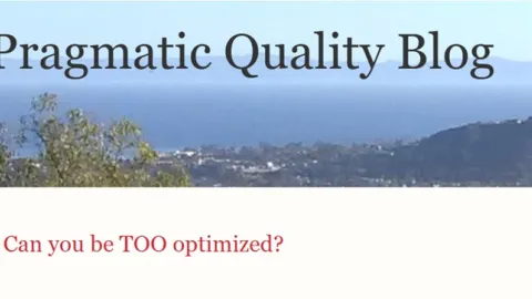 When Optimization Starts to Undermine Resilience