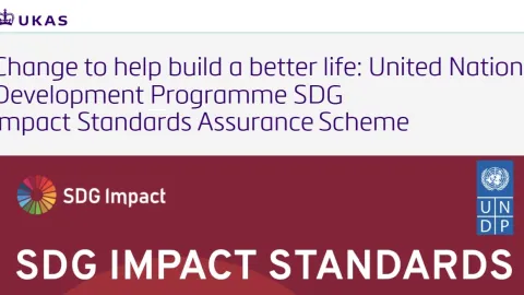 UKAS Developing First Accreditation for United Nations SDG Impact Standards