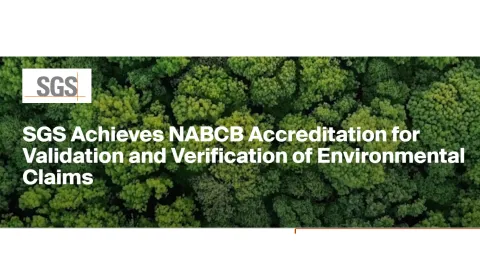 SGS Earns NABCB Accreditation for Environmental Claim Verification