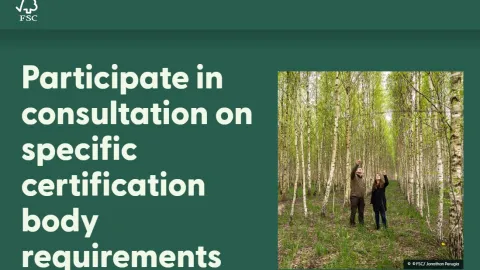 FSC Opens Consultations on Certification Body Requirements for Forest Management and Chain of Custody