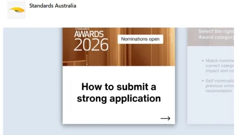 Australia Opens Nominations for 2026 Standards Awards