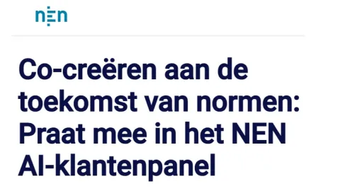 NEN Launches Customer Panel to Shape AI Tools for Standards