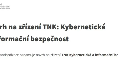 Czech Republic Proposes Technical Committee On Cybersecurity And Information Security