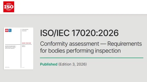 ISO 17020 Third Edition Published With Risk-Based Approach