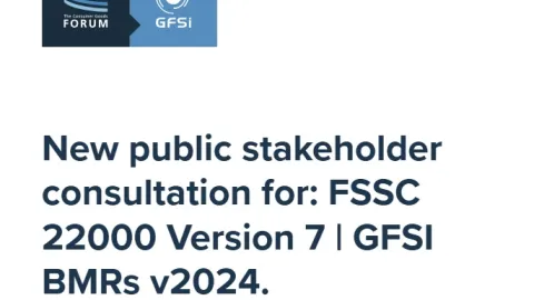GFSI Opens Consultation on FSSC 22000 Version 7 Against 2024 Benchmarking Requirements