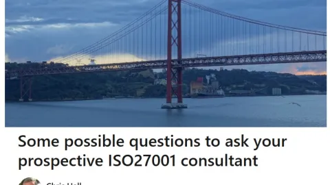21 Things To Consider When Hiring an ISO 27001 Consultant