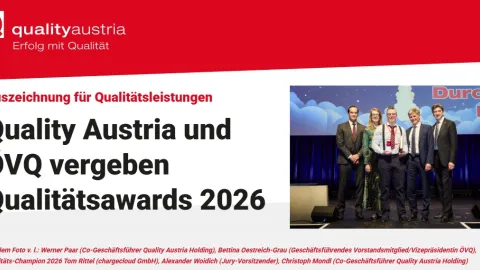 Quality Austria And ÖVQ Present 2026 Quality Awards Winners At Salzburg Forum