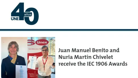 Juan Manuel Benito And Nuria Martín Chivelet Receive IEC 1906 Awards