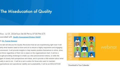 The "Miseducation" of Quality