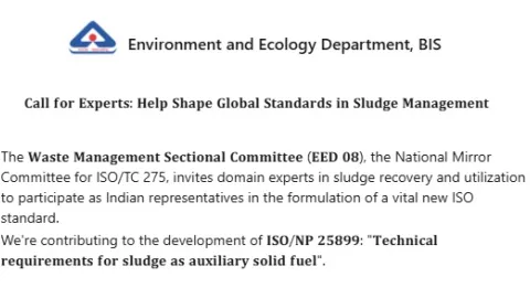 Indian Experts Needed to Shape New International Standard for Sludge Management
