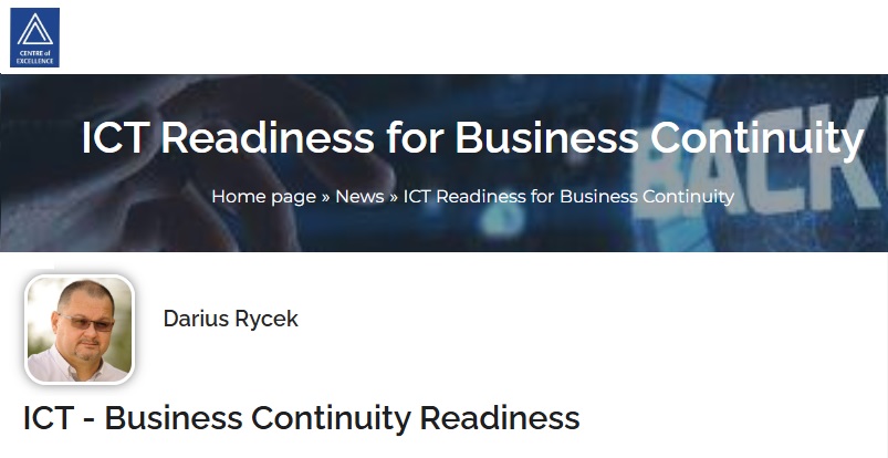 Making ICT Ready for Disruptions with ISO 27031