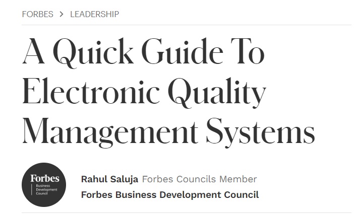 Electronic Quality Management Systems Revolutionize Business Operations