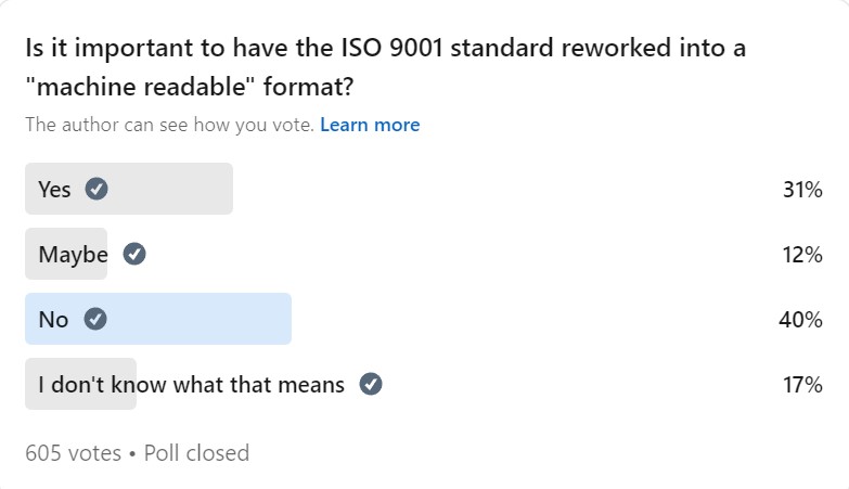 ISO 9001 and the Push for Machine-Readable Standards